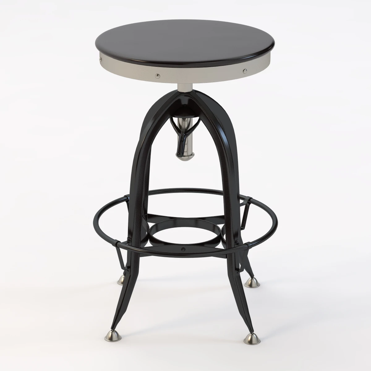 Detail Vintage Toledo Barstool 3D Model_01
